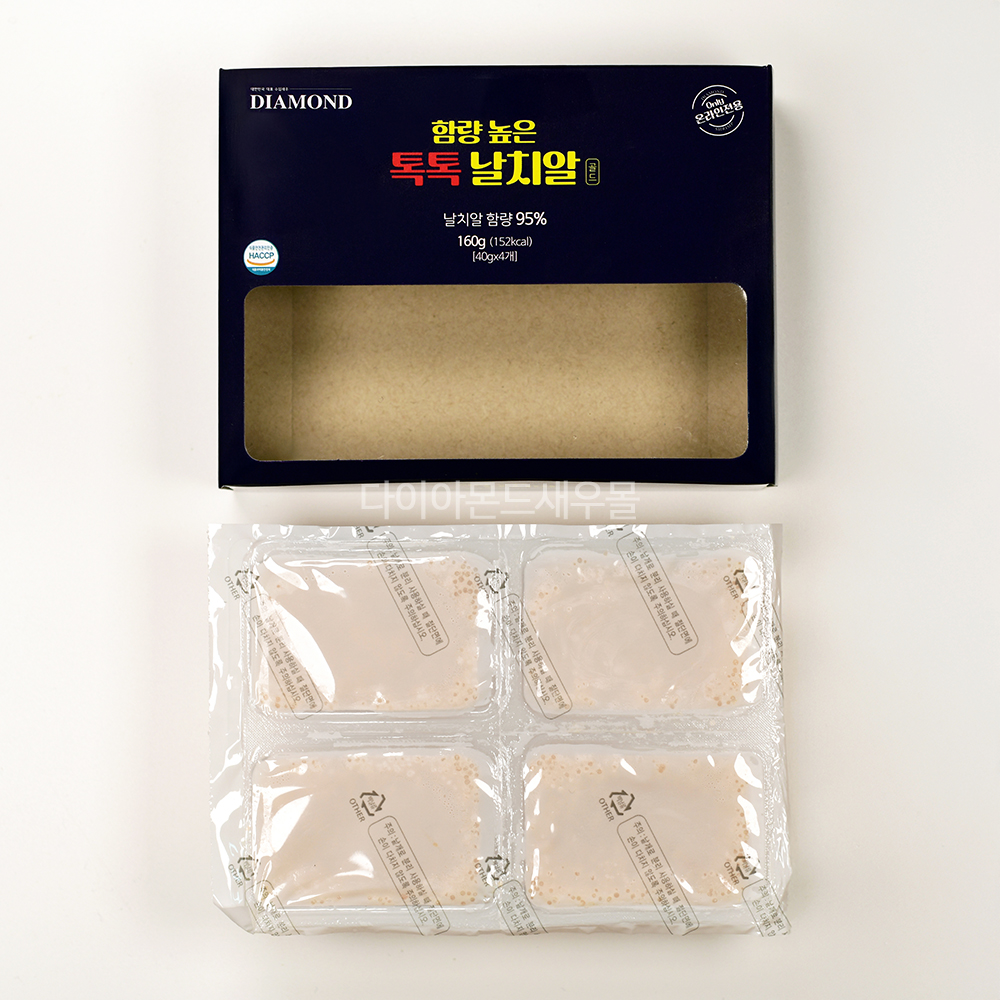 함량 높은 톡톡 날치알 프리미엄 95% 레드 골드 160g 40gX4개입 - 상세 이미지 3