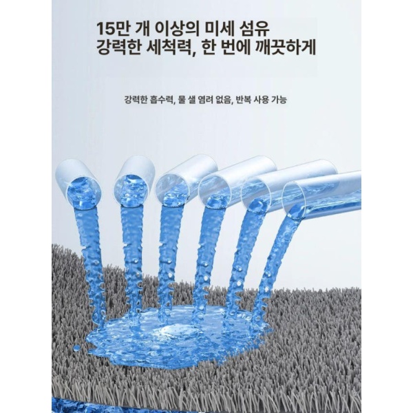 스마트 다기능 가정용 원터치 대걸레 물걸레 마포걸레 세탁 마대 기본 모델 표준패널표준봉 2장 기본 모델 표준패널표준봉 2장 - 상세 이미지 4
