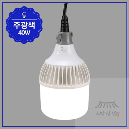 우노구나 벌브 LED 전선 일체형(벌크포장) 40W 주광 선길이 30cm 12WLED전구