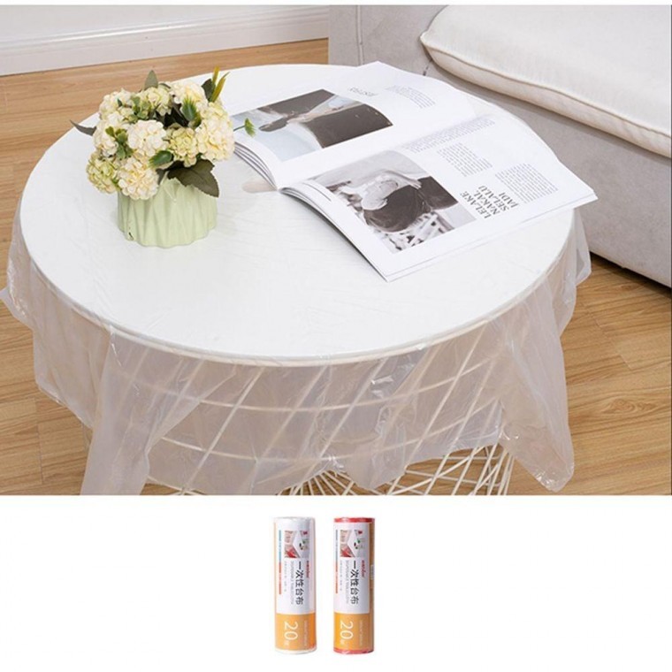 지니몰 업소용 일회용 식탁보 20 매 대형 테이블보 횟집 캠핑 비닐 위생 식당 파티 방수 먼지