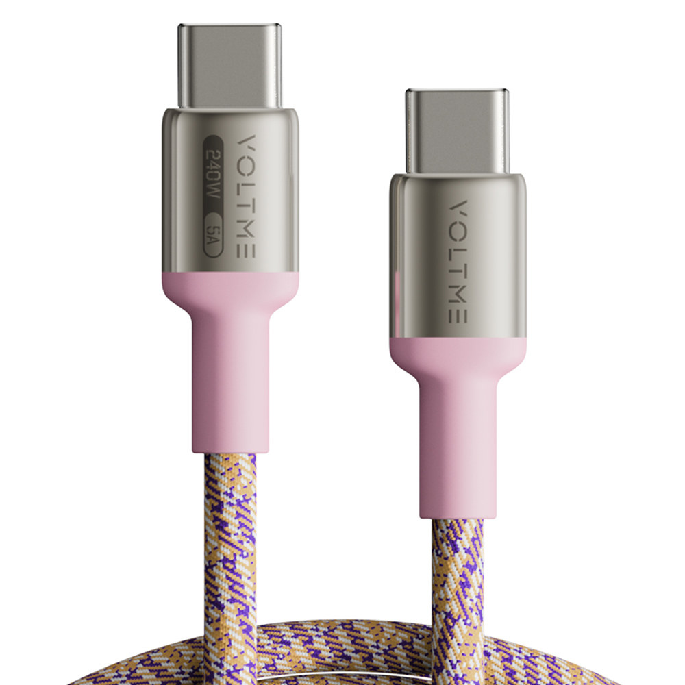 볼트미 Pixel 240W PD3.1 C to C타입 초고속 충전케이블 레드(핑크), 1개, 2m - 상품 이미지
