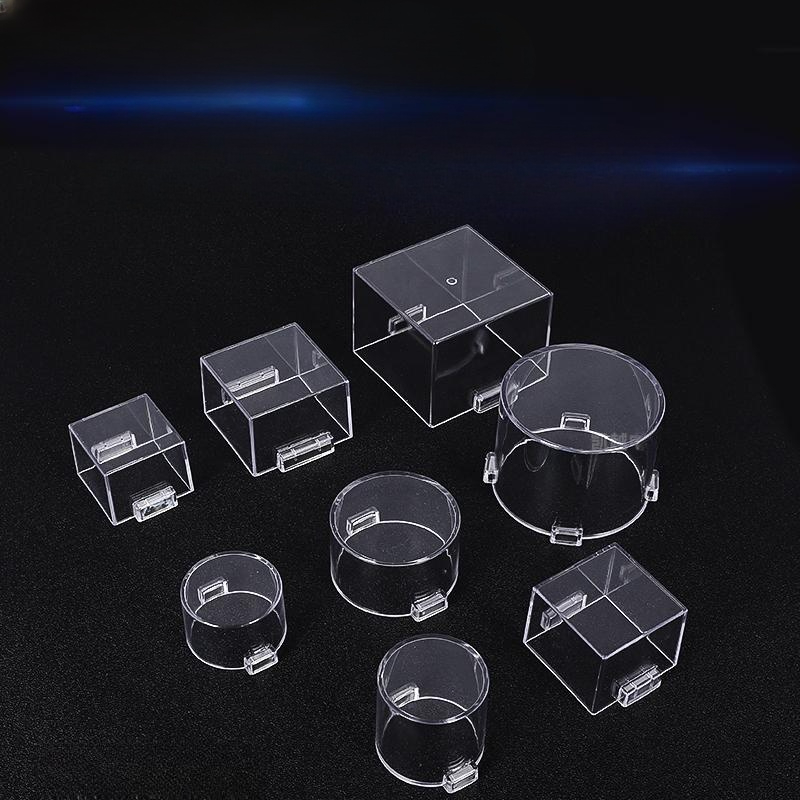 비상 스위치 커버 아크릴 방수 캡 투명 산업용 비상정지 원형 36x20mm - 상품 이미지