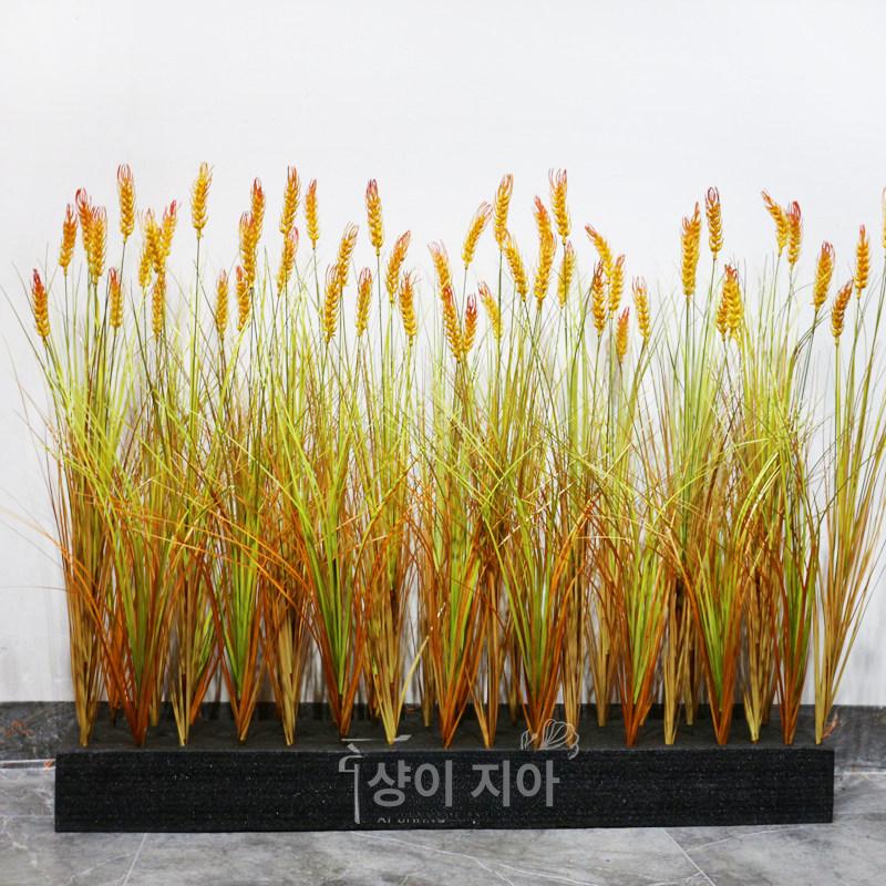 벼 이삭 가짜 빈티지 영구 조화 데코 사계절 장식품 대표 이미지 세트 18줄기 + 밀싹 16줄기 - 상세 이미지 2