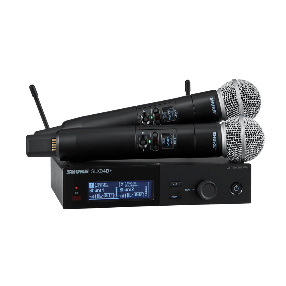 SHURE SLXD24D+/SM58 슈어 2채널 무선 핸드 마이크 세트 SLXD24D+/58 - 상세 이미지 2