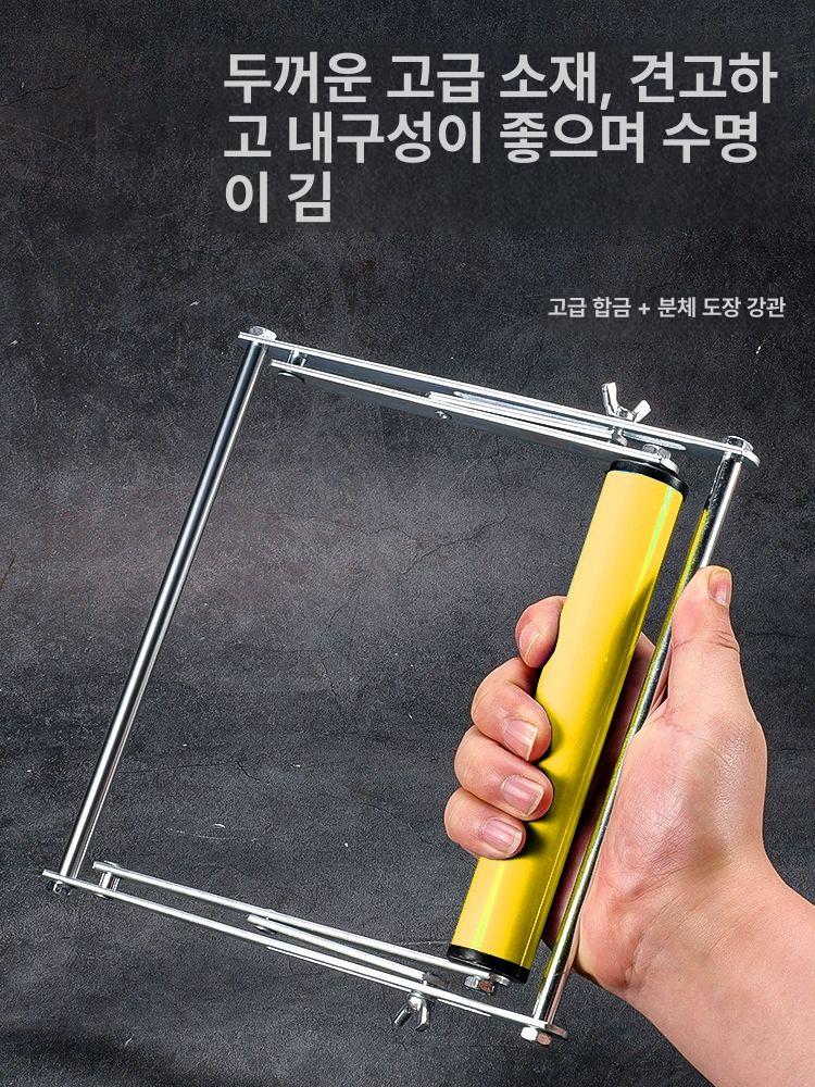 절단기 롤러 스탠드 받침대 지지대 높이조절 옐로우 1개 세트 - 상세 이미지 4