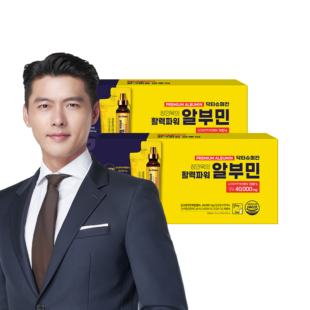 [60포] 닥터슈퍼칸 장민욱 활력 파워 알부민  실크알부민복합물HL 40,000mg 30포, 2개 - 상품 이미지
