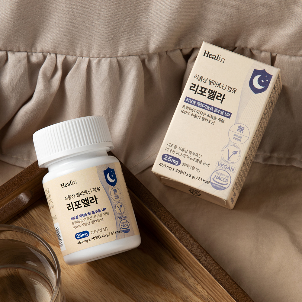 힐린 리포좀 식물성 멜라토닌 2.5mg 리포멜라 30정, 6개 이미지 4
