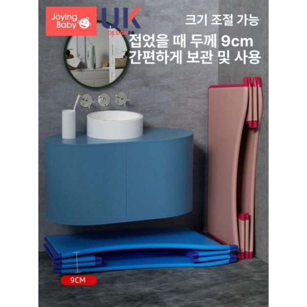 프리미엄 이동식 간이욕조 나홀로사우나 원룸용 씨블루 접이식 개인 목욕통 의자1개보온커버포함 씨블루 A - 상세 이미지 3