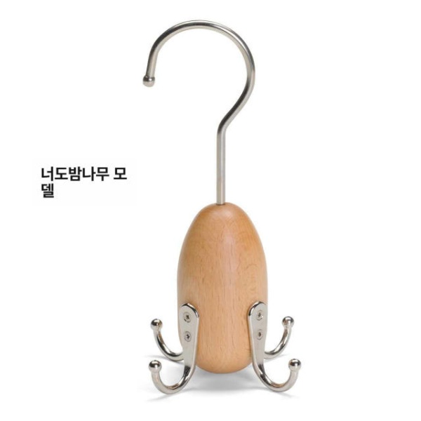 프리미엄 비치우드스타일 옷걸이 스탠딩 벽걸이 드레스룸 너도밤나무 매장 4발톱 후크 4발톱 후크 비치우드스타일 - 상세 이미지 5