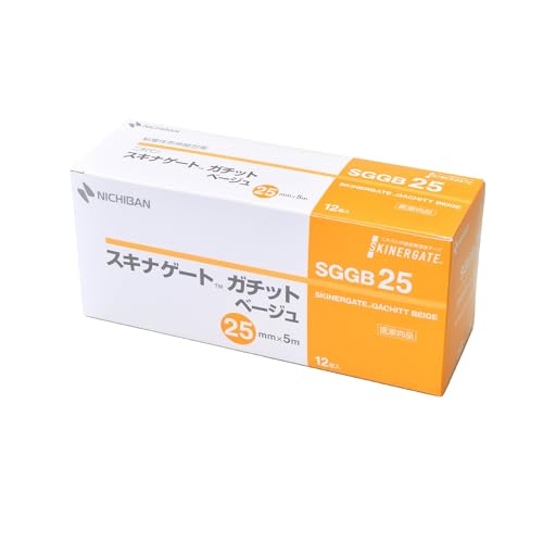 니치반 스키나게이트 가치트 베이지 25mmX5m SGGB25 저자극 고정력 피부에 부드러운