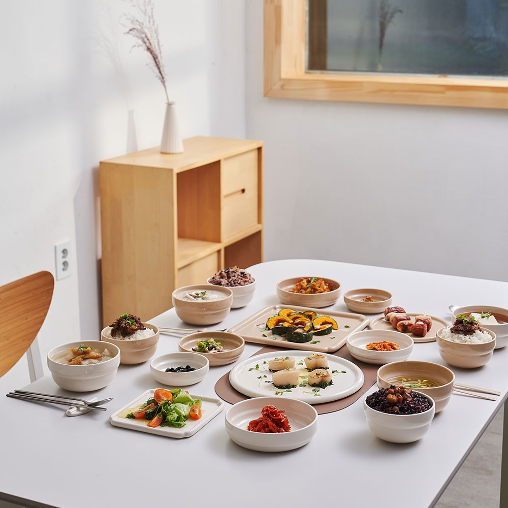 국산 4인 18P 도자기 그릇세트 한식기 식세기 전자레인지 오븐 자취 신혼부부 혼수 선물 - 상세 이미지 2