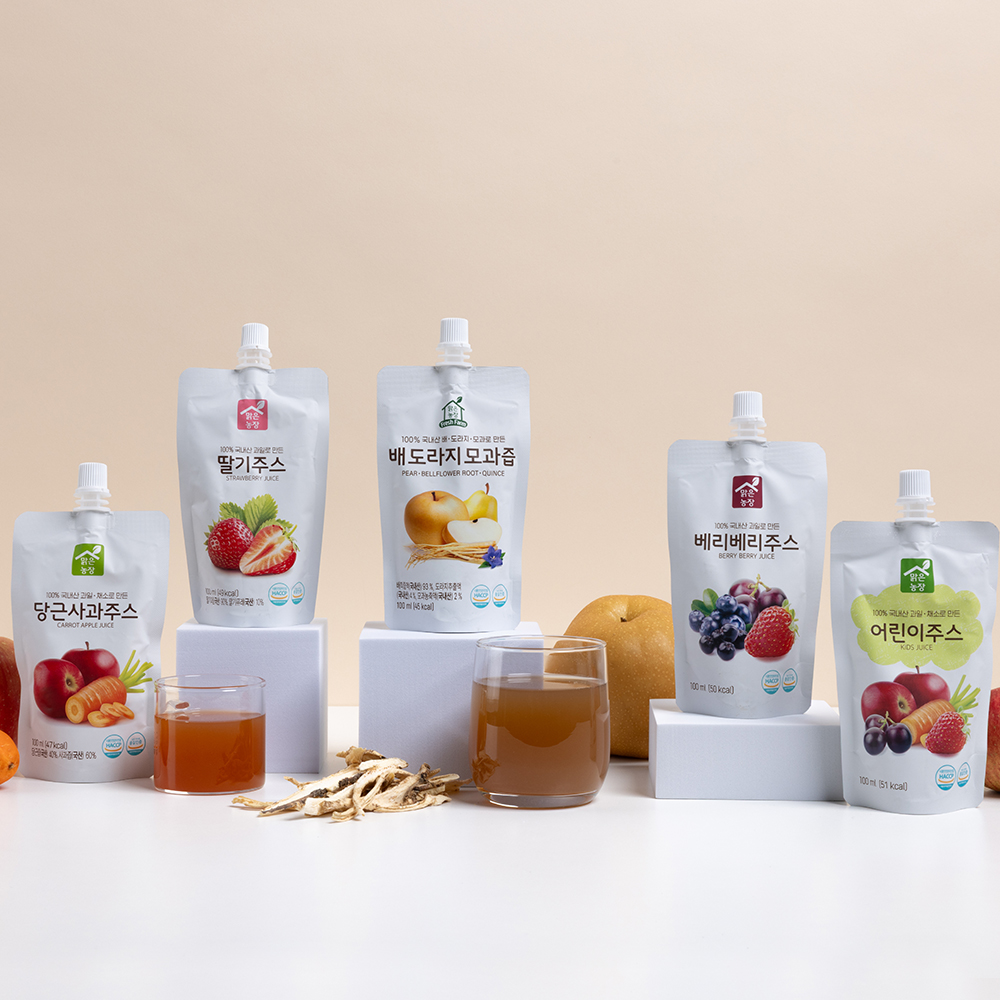 맑은농장 어린이 주스 100ml x 10개입 아기음료 4종 3박스선택 이미지 6