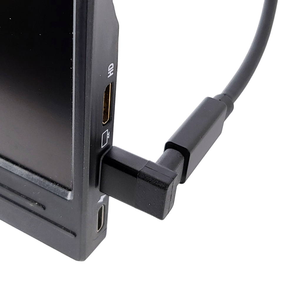 USB C 타입 직각 90도 꺽임 선정리 커넥터 - 상품 이미지