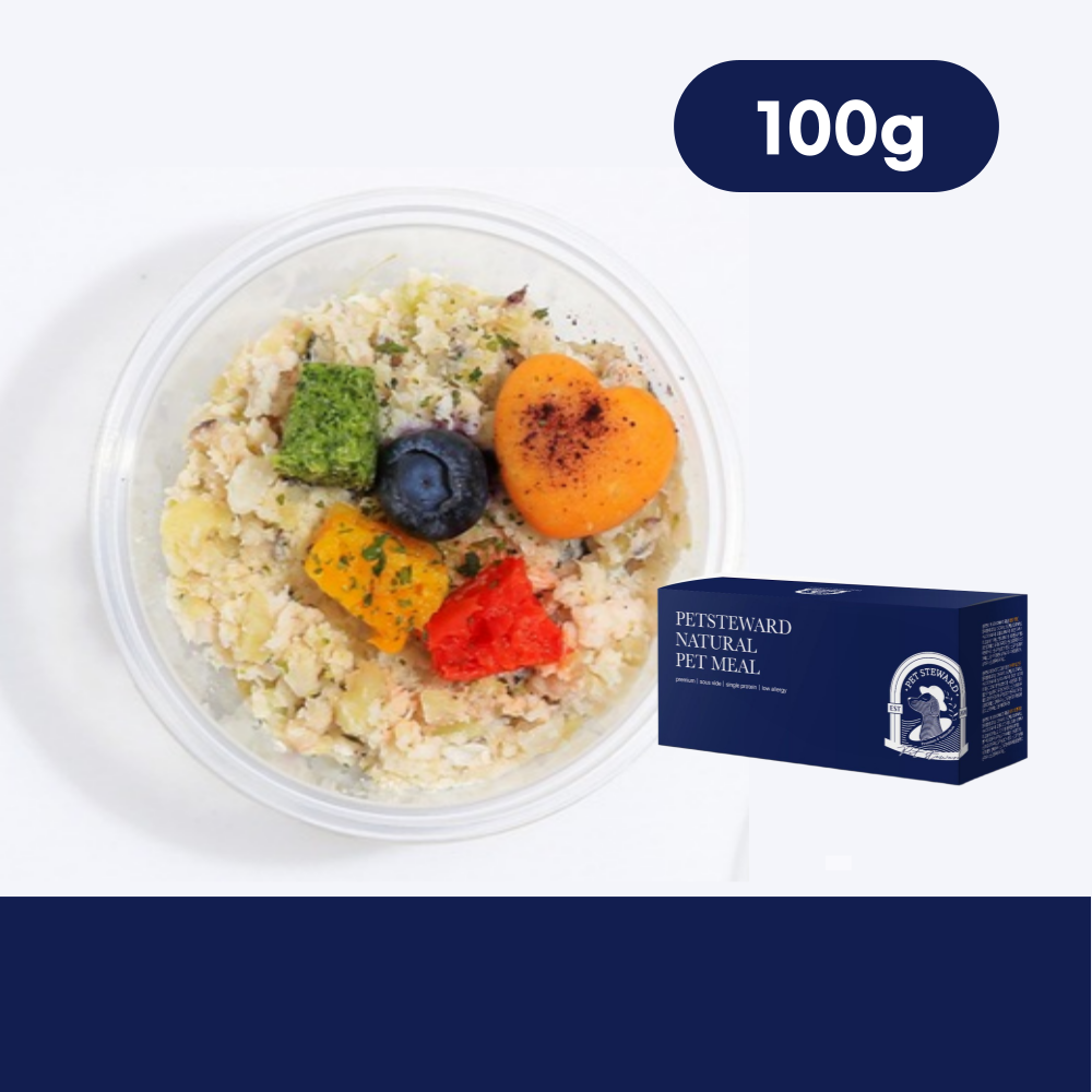 강아지 자연식 수비드 화식 펫스튜어드 럽럽치킨 닭고기 100g 10종 단품 - 상품 이미지
