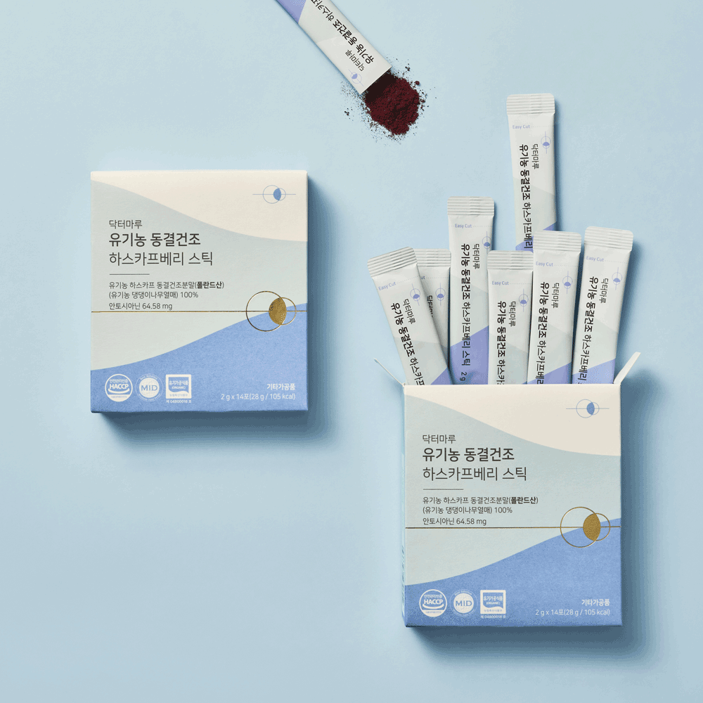 닥터마루 유기농 동결건조 하스카프베리 스틱 2g x14포 - 상세 이미지 4