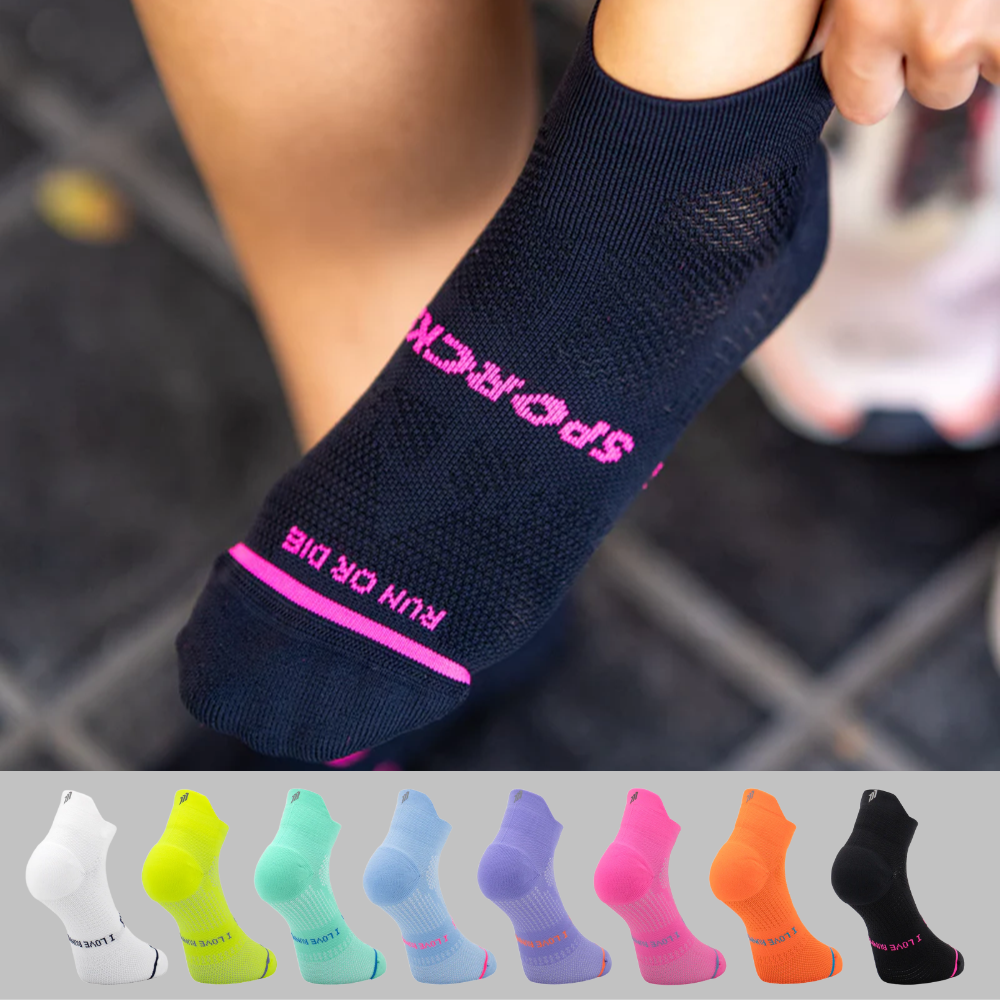 스포크스 러닝양말 로우컷 여름 마라톤 삭스 SPORCKS 블랙, L (270-285mm) - 상품 이미지