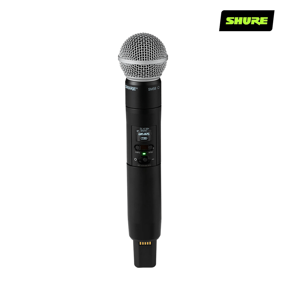 SHURE SLXD2+/SM58 슈어 SM58 무선 핸드 마이크 단품 SLXD2+/58 - 상품 이미지