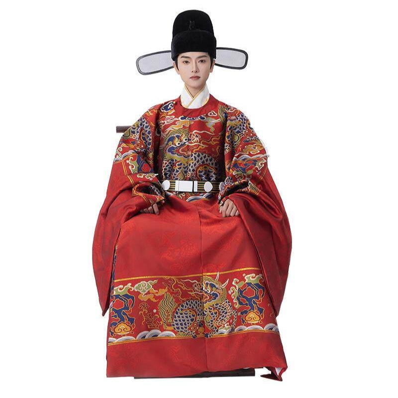 중국 전통 의상 사극의상 내관복 공연의상 코스튬의상 전통복장 레드, S - 상품 이미지