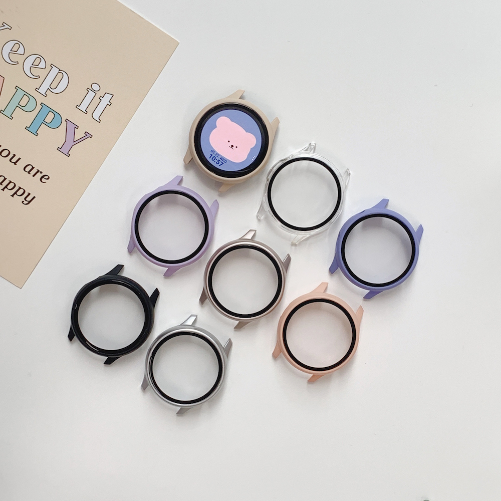 [알뜰쇼핑] 우먼스9999 갤럭시워치 액티브2 케이스 강화유리 풀커버 완벽 호환 제품 이미지