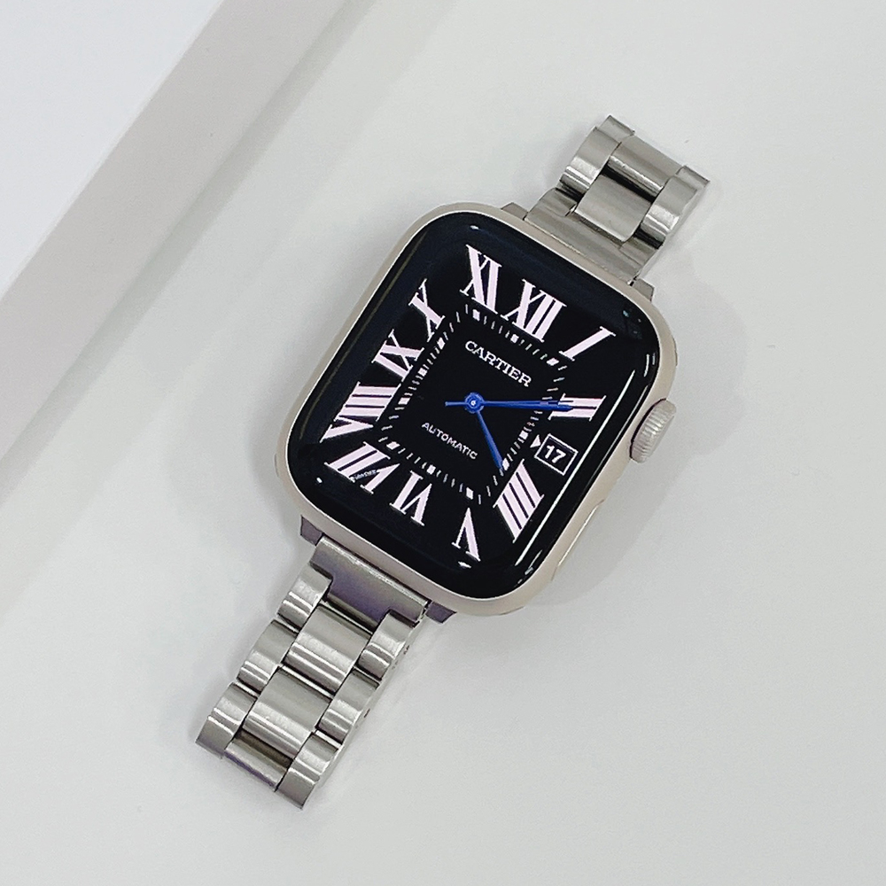 우먼스9999 애플워치 11 스트랩 슬림 메탈 10 9 8 7 6 SE2 SE3 호환 밴드 시계줄 줄질 제품 이미지