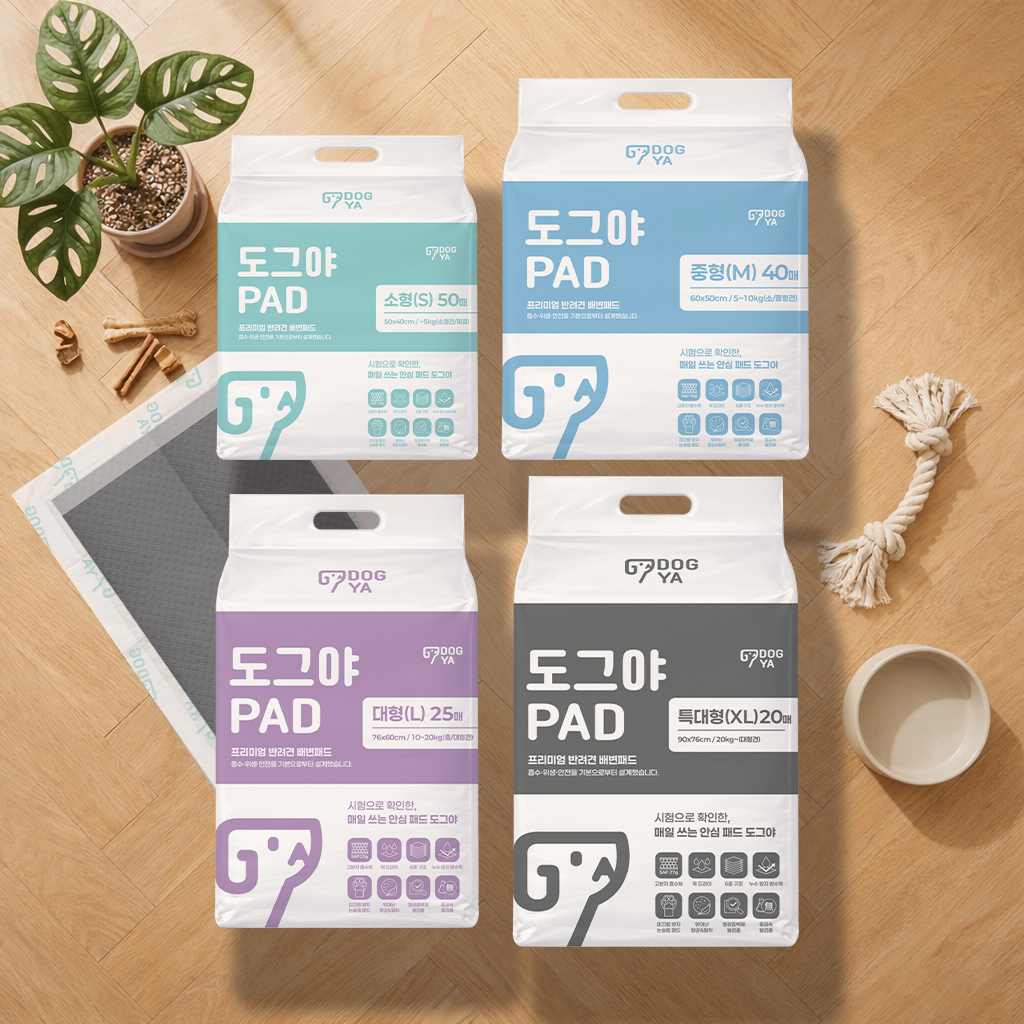 도그야 프리미엄 강아지 배변패드 고흡수 탈취 논슬립 애견용 반려견 대형, 25매입, 6개 이미지 8