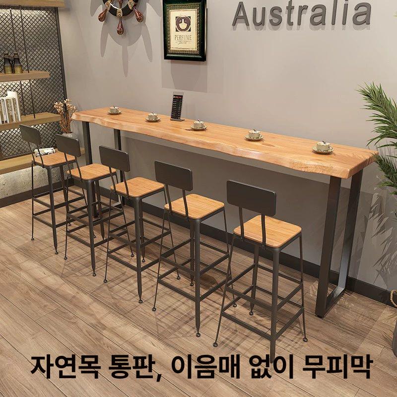 좁은 원목 테이블 소파 뒤 협탁 겸용 베란다 책상 보조 길이 140 - 상세 이미지 2