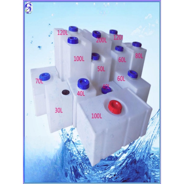 튼튼한 대형 사각 캠핑용 물저장통 농사용 업소용 급수용 청수통 화이트 120L x 450 380x760 14L 슬림형 높이 200 x 200x3 - 상품 이미지