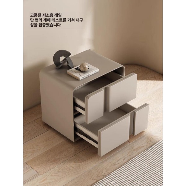 실속형 원룸 옷걸이 선반 가정용 미니 침실 원목 조립식 카키 완제품 50x40x48cm 카키 완제품 50x40x48cm - 상세 이미지 4