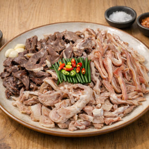 국내산 삶은 돼지머리고기 오소리감투 염통 소창 머릿고기수육 돼지국밥 순대... 맛있게 먹은 솔직 후기 - 상품 이미지 4