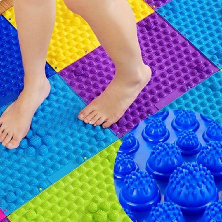 지니몰 발매트 DIY지압매트 지압발판 DIY 왕골자리 지압 러그 매트 발 발판