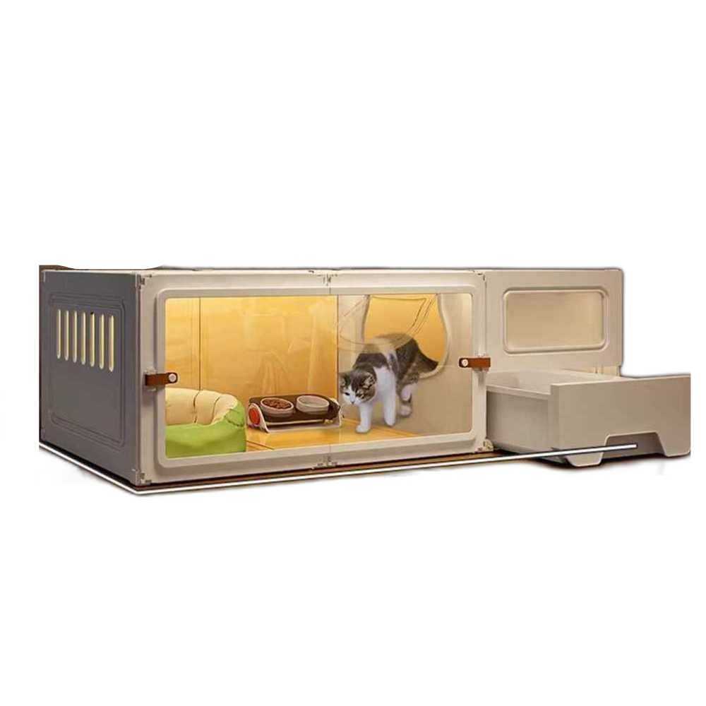고양이 빌라 화장실 격리 하우스 케이지 집 서랍형 105cm 2단 - 상세 이미지 2