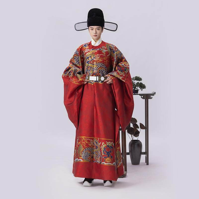 중국 전통 의상 사극의상 내관복 공연의상 코스튬의상 전통복장 레드, S - 상세 이미지 3