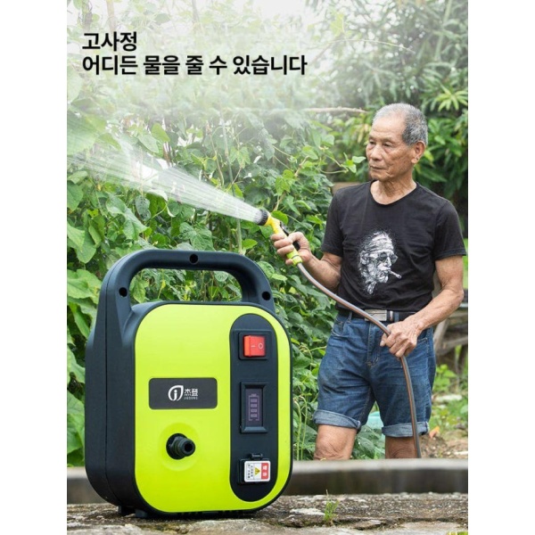 강력 휴대용 양수기 수중 충전식 급수용 세차용 배수 고압 5m 호스 2개 물총 A 5m 호스 2개 물총 A - 상세 이미지 5