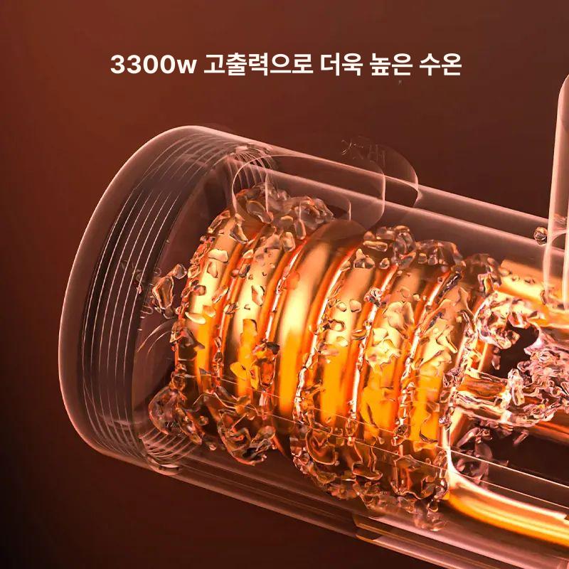 순간전기온수기 세면대 씽크대 순간온수기 급속 주방 수도 측면 급수구 - 상세 이미지 4