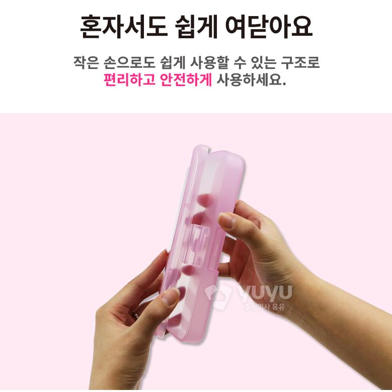 키즈 수저케이스 무소음 실리콘 어린이 휴대용 어린이집 유치원 이미지 6