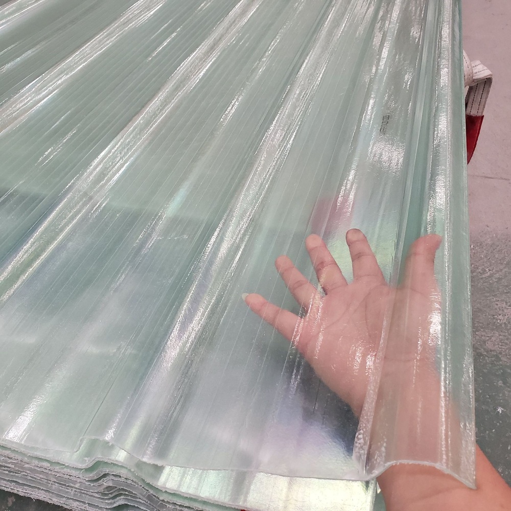 골판렉산 투명 넥산 폴리카보네이트 지붕 캐노피 비가림막 판넬 두께1mm 길이100cm - 상품 이미지