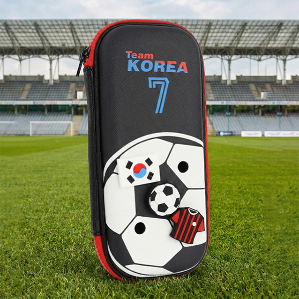 팀코리아 풋볼 EVA 파우치 초등학생 남아 필통 신학기 준비물 축구 캐릭터 파우치 - 상품 이미지