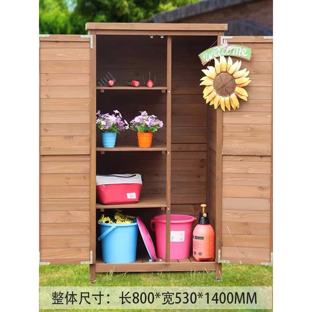 농기구 보관함 간이창고 야외보관 방수 텃밭정리 마당 1형 C 연녹색 - 상세 이미지 4