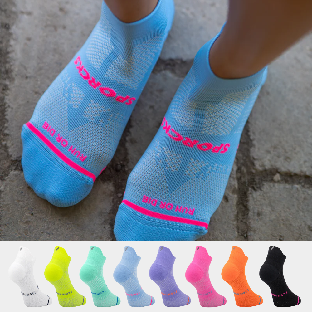 스포크스 러닝양말 로우컷 여름 마라톤 삭스 SPORCKS 블루, M (255-270mm) - 상품 이미지