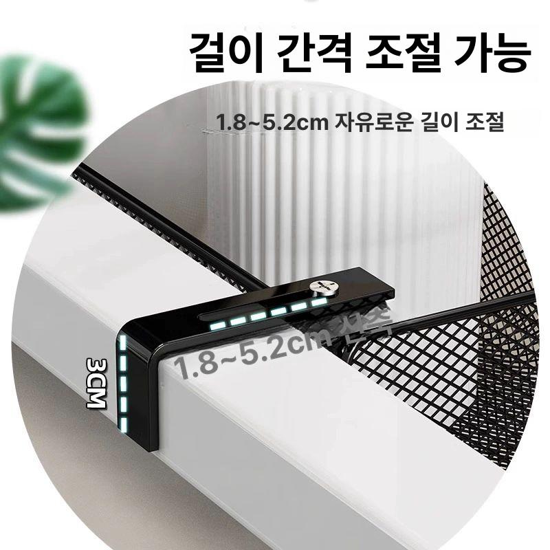 수납정리함 침대 사이드 바스켓 화이트 바구니 걸이 포켓 화이트 대형 - 상세 이미지 3