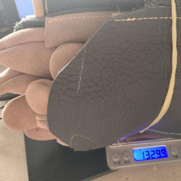 강력한 보호용 장갑 물림방지 용접용 훈련용 동물구조용 대형견 이중층 두꺼운 악어 거미 가죽 대형악어용 l 두꺼운 뱀 물림 가죽 다리 보호대 뱀물림 l - 상세 이미지 3