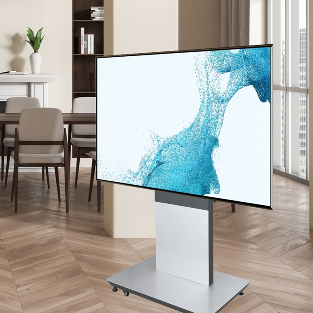기업 학원용 회의실 이동식 TV 전자칠판 거치대 튼튼한 100인치 고중량 대형 스탠드 이미지 7