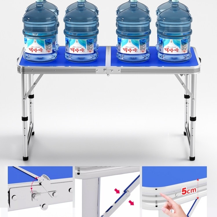 포장마차 포차테이블 차박 캠핑용 알루미늄 경량 고급형 접이식 높이조절 휴대용 야외 피크닉 - 상세 이미지 2