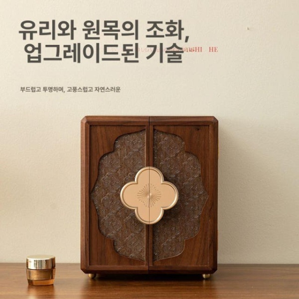 고급스러운 엔틱 주얼리함 귀걸이 수납함 악세서리 예물 반지 목걸이 베고니아 윈도우 더블 도어 베고니아 윈도우 더블 도어 - 상세 이미지 5