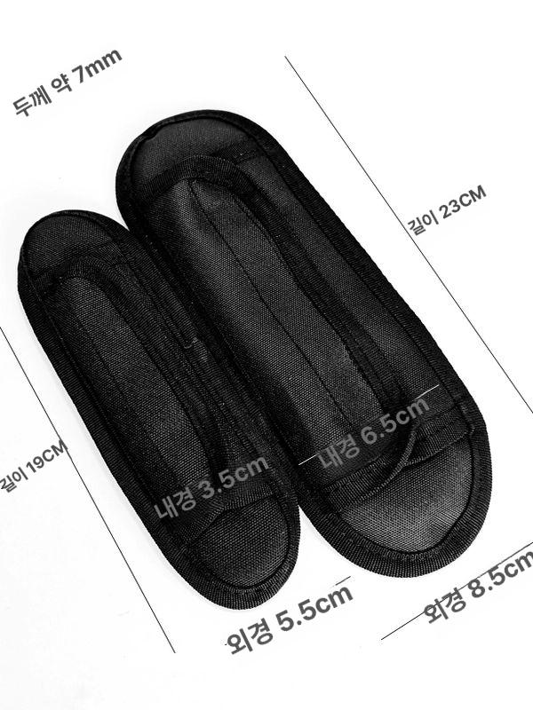 가방 어깨패드 쿠션 크로스 1개 19x5.5cm 핸드백 블랙 소형 19x5.5cm 1개 - 상세 이미지 3