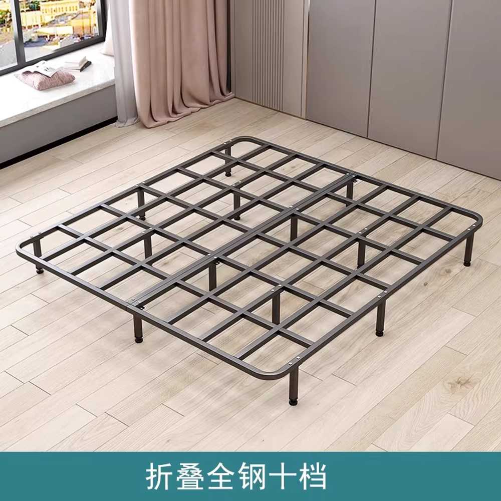 평상형 침대프레임 철제 무헤드 매트리스 바닥 저상형 접이식 8단/1500mmx1900mm 이미지 6