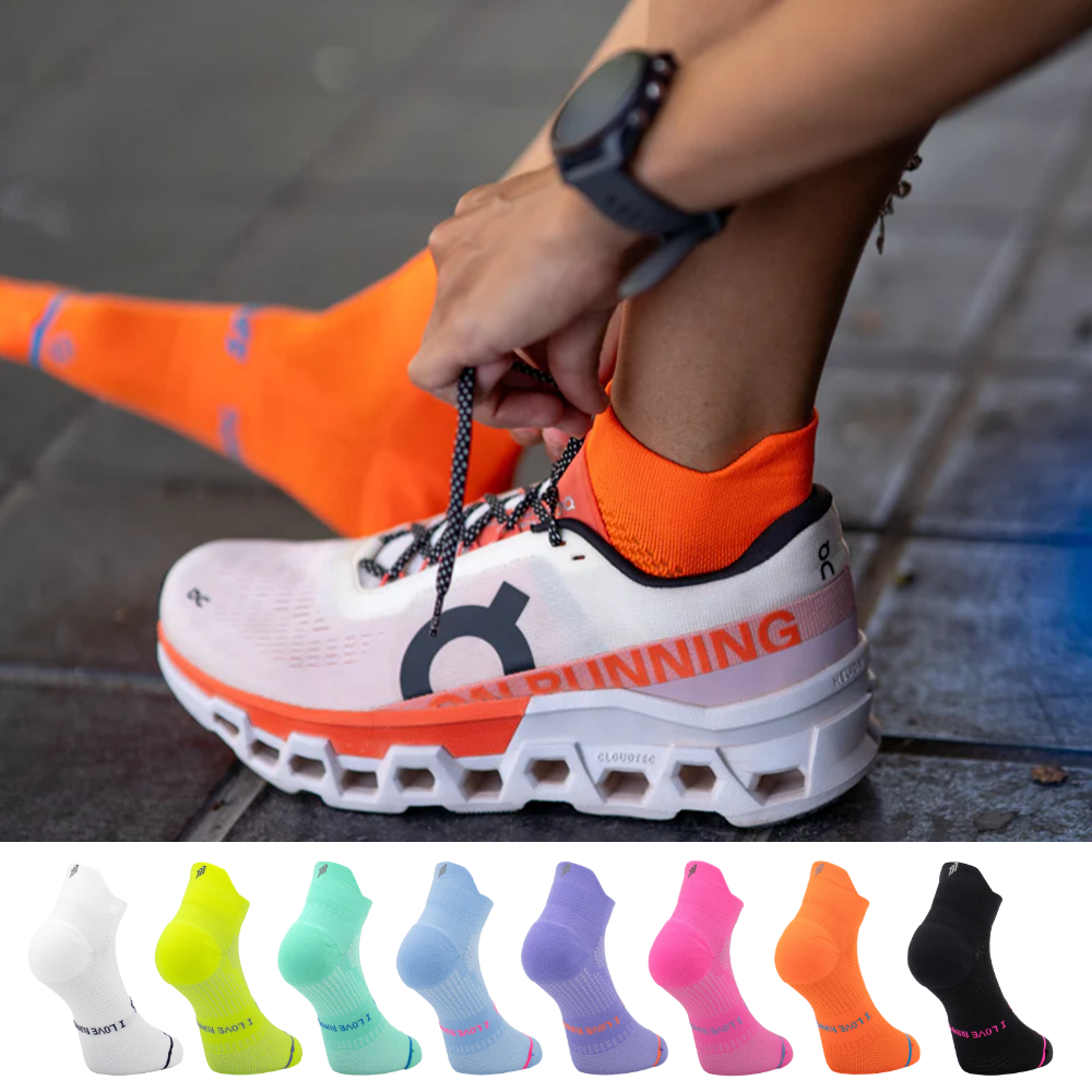 스포크스 러닝양말 로우컷 여름 마라톤 삭스 SPORCKS 오렌지, M (255-270mm) - 상품 이미지