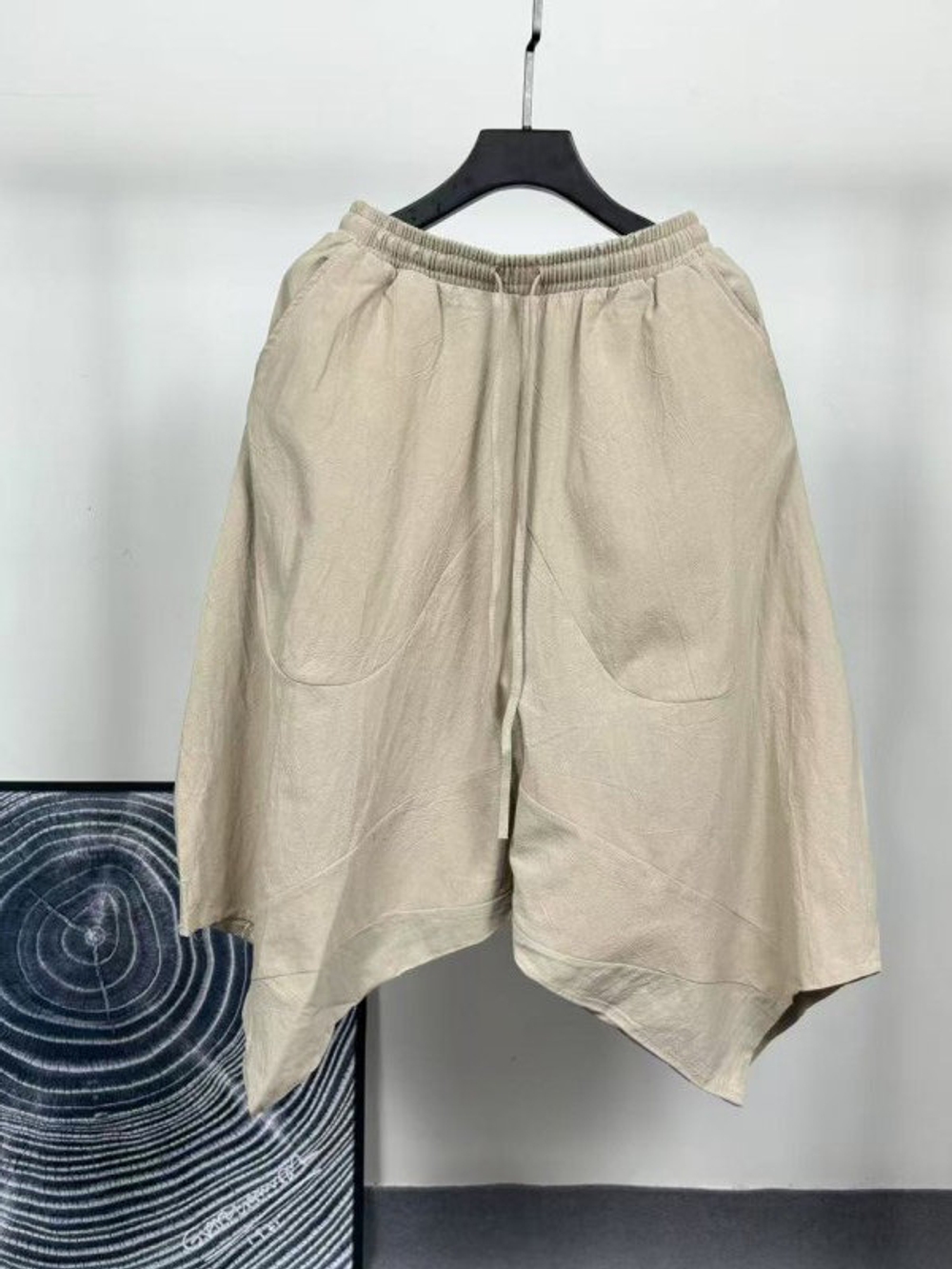 요가바지 빅사이즈 프리스타일 하렘팬츠 면혼방 통기성 루즈핏 밴딩허리 검은색 M - 상세 이미지 5