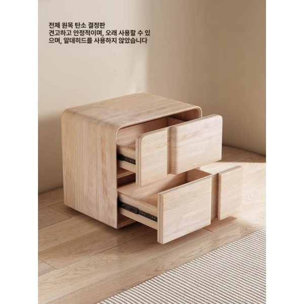 실속형 원룸 옷걸이 선반 가정용 미니 침실 원목 조립식 카키 완제품 50x40x48cm 카키 완제품 50x40x48cm - 상세 이미지 5