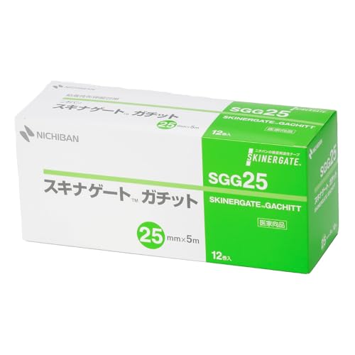 니치반 스키나게이트 가치트 25mmX5m SGG25 저자극 고정력 테이프